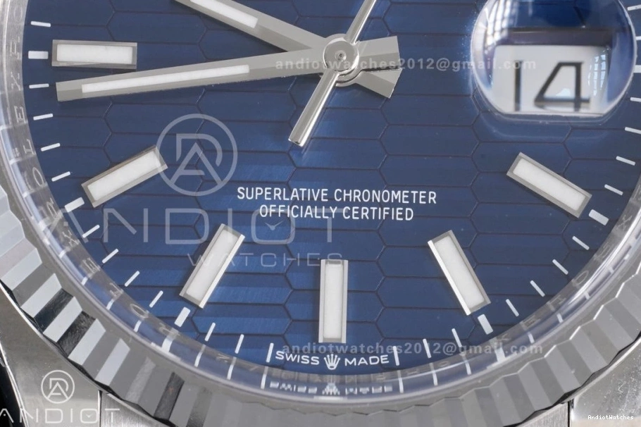 Blue 565 Dial on Bracelet 126234 1:1 Steel 904L 36 Edition DateJust Clean Texted SH TechFriendly Jubilee Best 0407